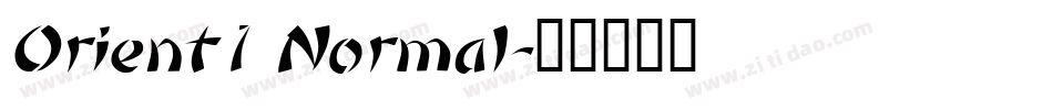 Orient1 Normal字体转换